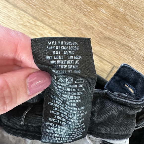 Hudson Kids Dark Wash Distressed High Rise Straight Leg Denim Jeans Sz 12 GUC - Picture 9 of 11